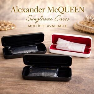 Alexander McQueen Sunglasses Case Black & White Multiple Available
